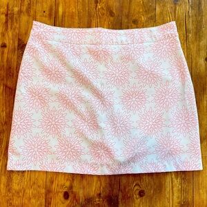 Pebble Beach Performance White Pink Floral Golf Sporty Skort‎ Women’s 6 EUC